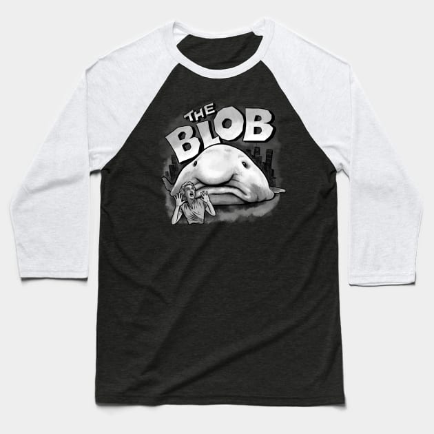 The Blob...fish Baseball T-Shirt by harebrained